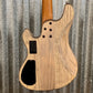 Cort GB Modern 4 String Bass Open Pore Charcoal Gray Burl GBMODERN4OPCG & Bag #4920
