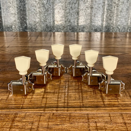 PRS Paul Reed Smith Vintage Style Locking Tuning Machines Tuners Set Nickel
