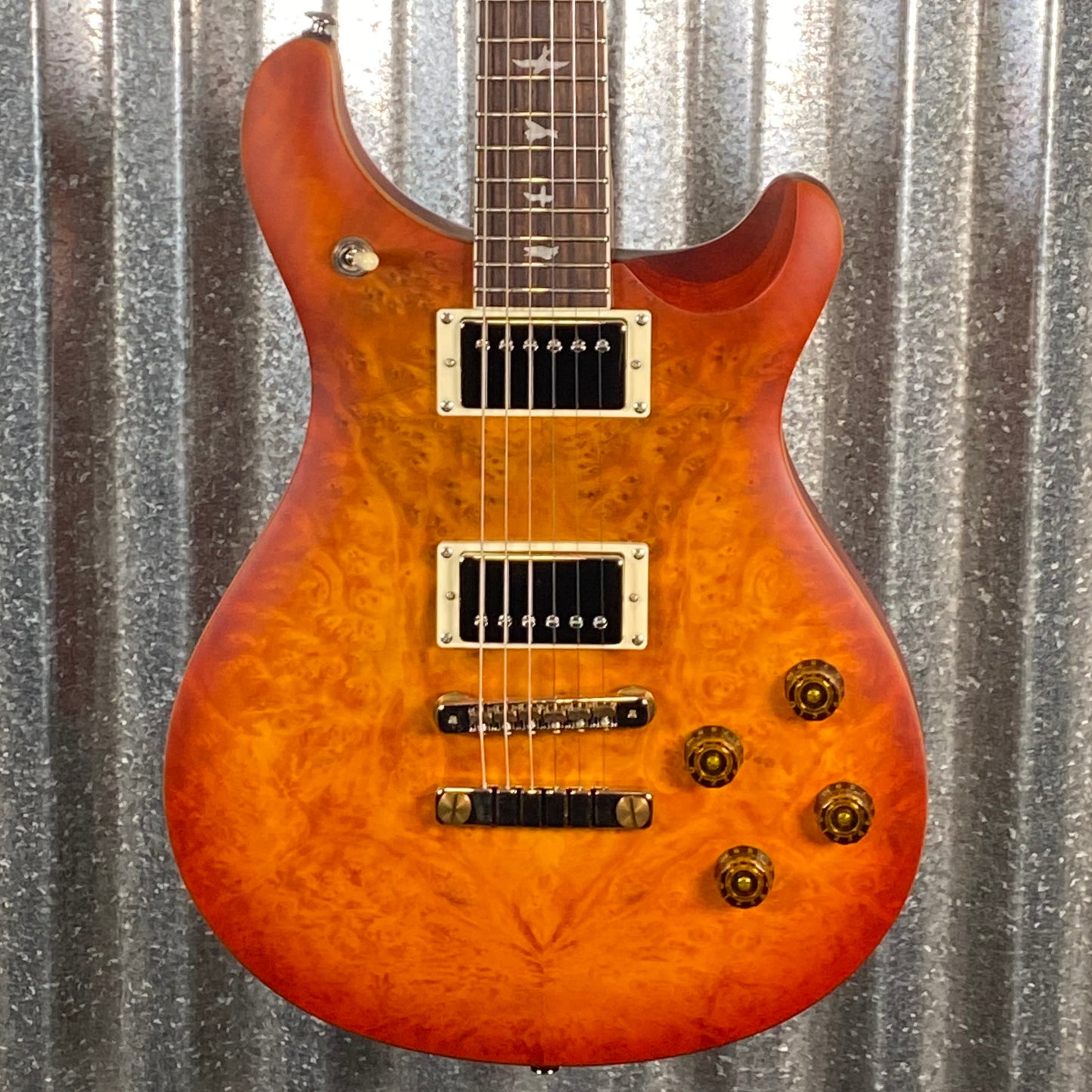 PRS Paul Reed Smith SE Exotic McCarty 594 Laurel Burl Vintage Sunburst Guitar & Case #6693 Used