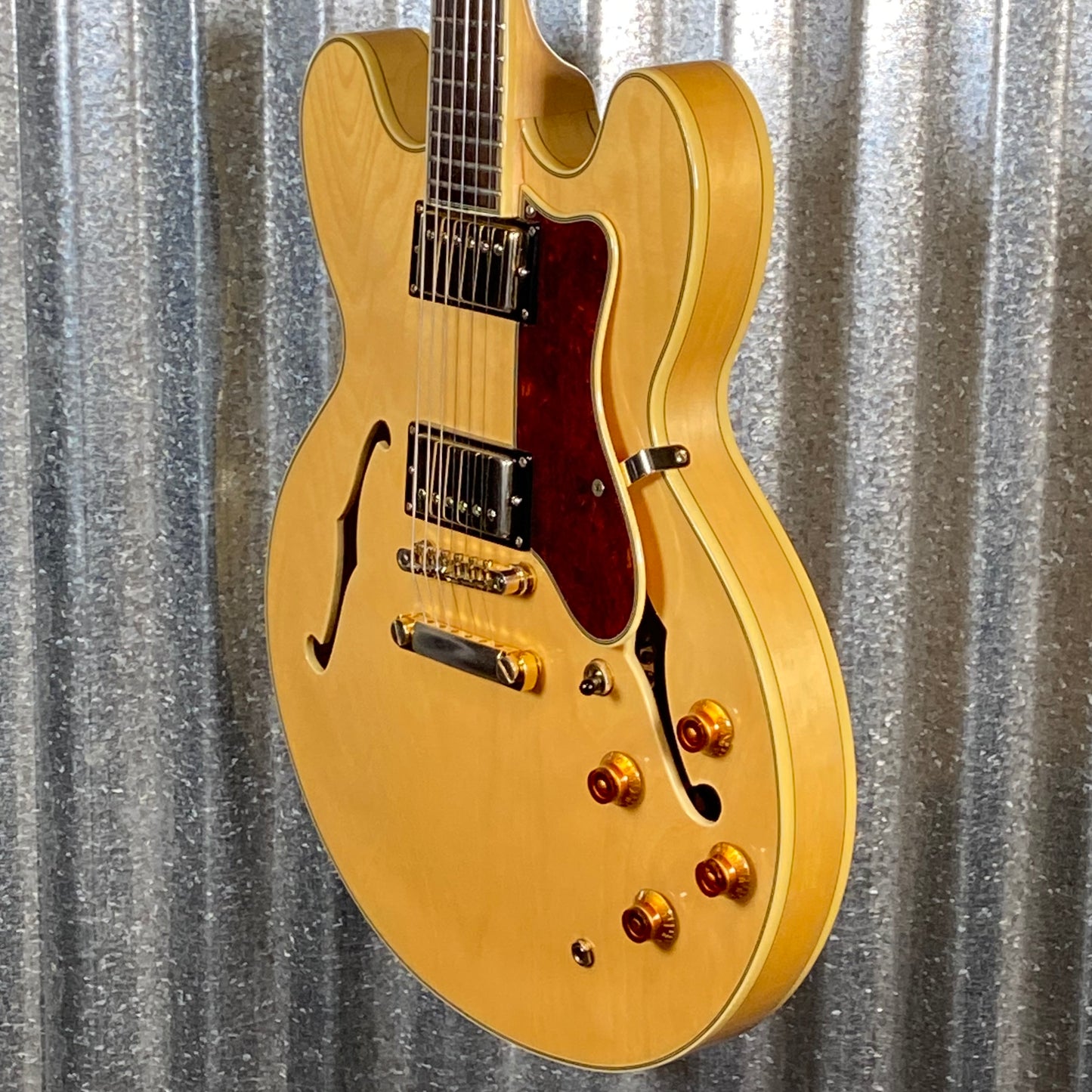 Epiphone Sheraton II Natural Semi Hollow Body Guitar & Case 2014 #0502 Used