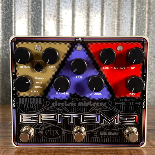 Electro-Harmonix EHX EPITOME Holy Grail + Electric Mistress + Micro Pog Guitar Multi Effect Pedal Used