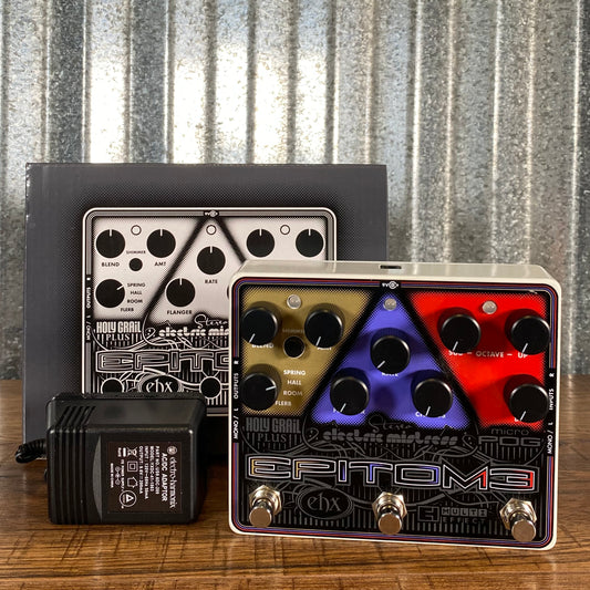 Electro-Harmonix EHX EPITOME Holy Grail + Electric Mistress + Micro Pog Guitar Multi Effect Pedal Used