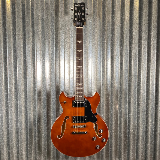 Westcreek Guitars 333 Semi Hollow Body Double Cutaway Amber Brown #0165 Used