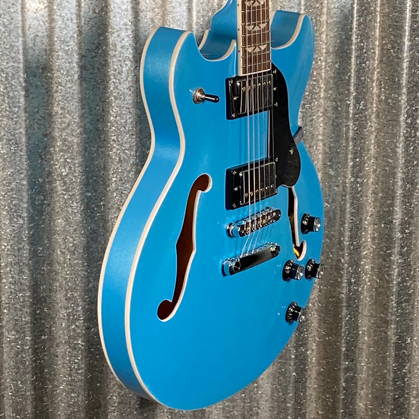 Westcreek Guitars 333 Semi Hollow Body Double Cutaway Blue #0188 Used