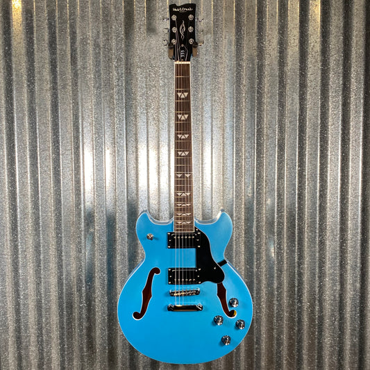 Westcreek Guitars 333 Semi Hollow Body Double Cutaway Blue #0188 Used