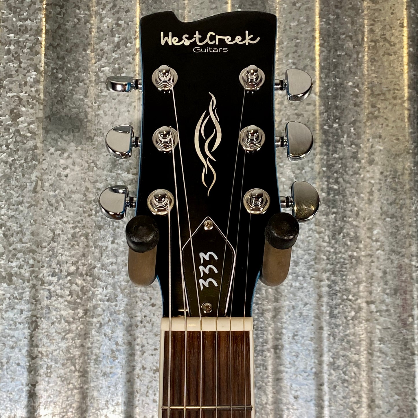 Westcreek Guitars 333 Semi Hollow Body Double Cutaway Blue #0188 Used
