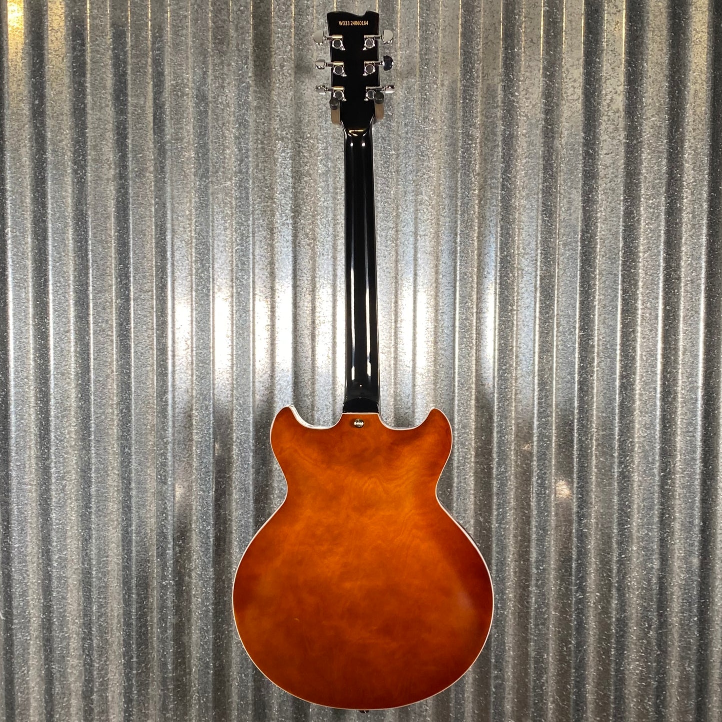 Westcreek Guitars 333 Semi Hollow Body Double Cutaway Amber Brown #0164 Used