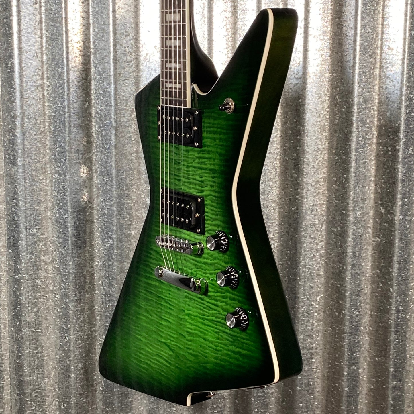 Westcreek Guitars Revenge Explorer Style Transparent Green #0012 Used