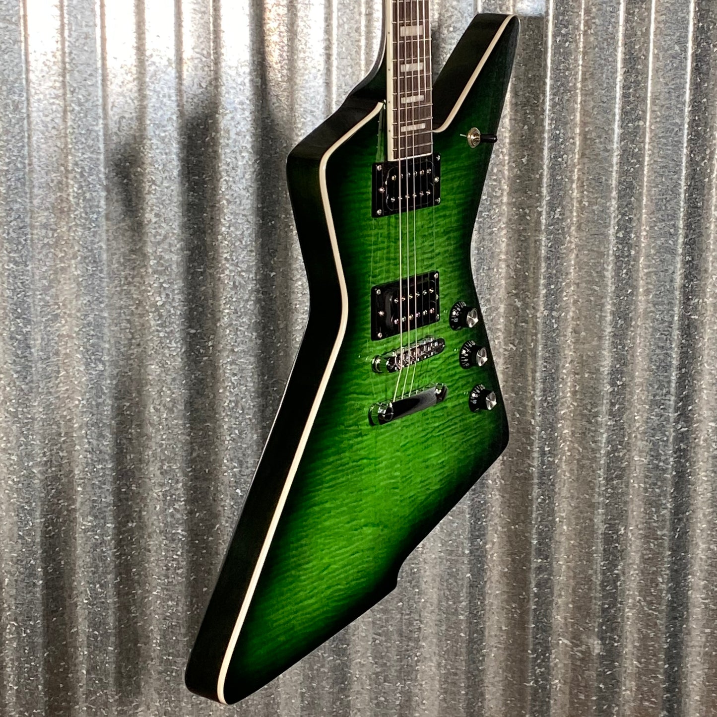 Westcreek Guitars Revenge Explorer Style Transparent Green #0012 Used