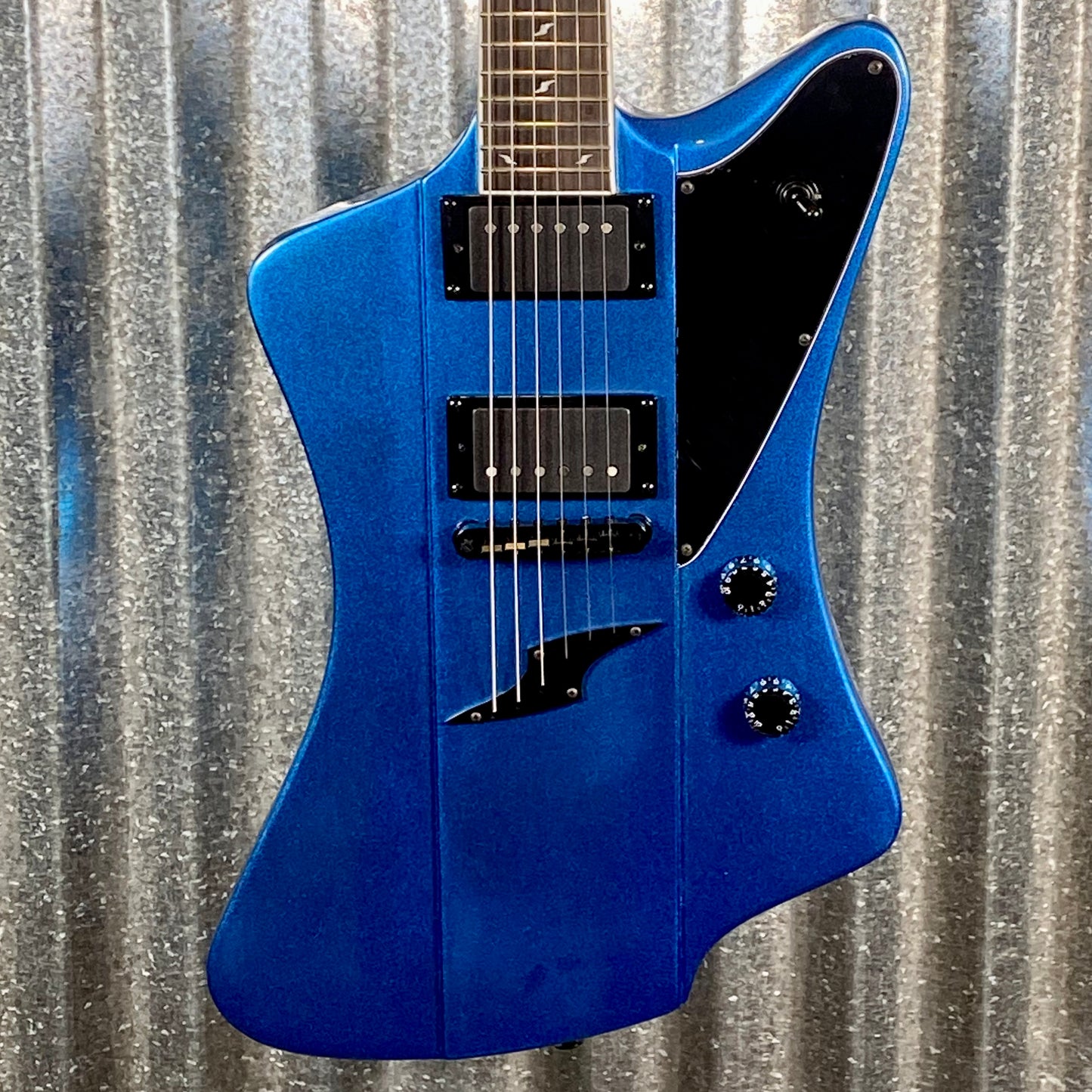 Westcreek Guitars Mirage T Bird Style Dual Humbucker Guitar Blue #0162 Used