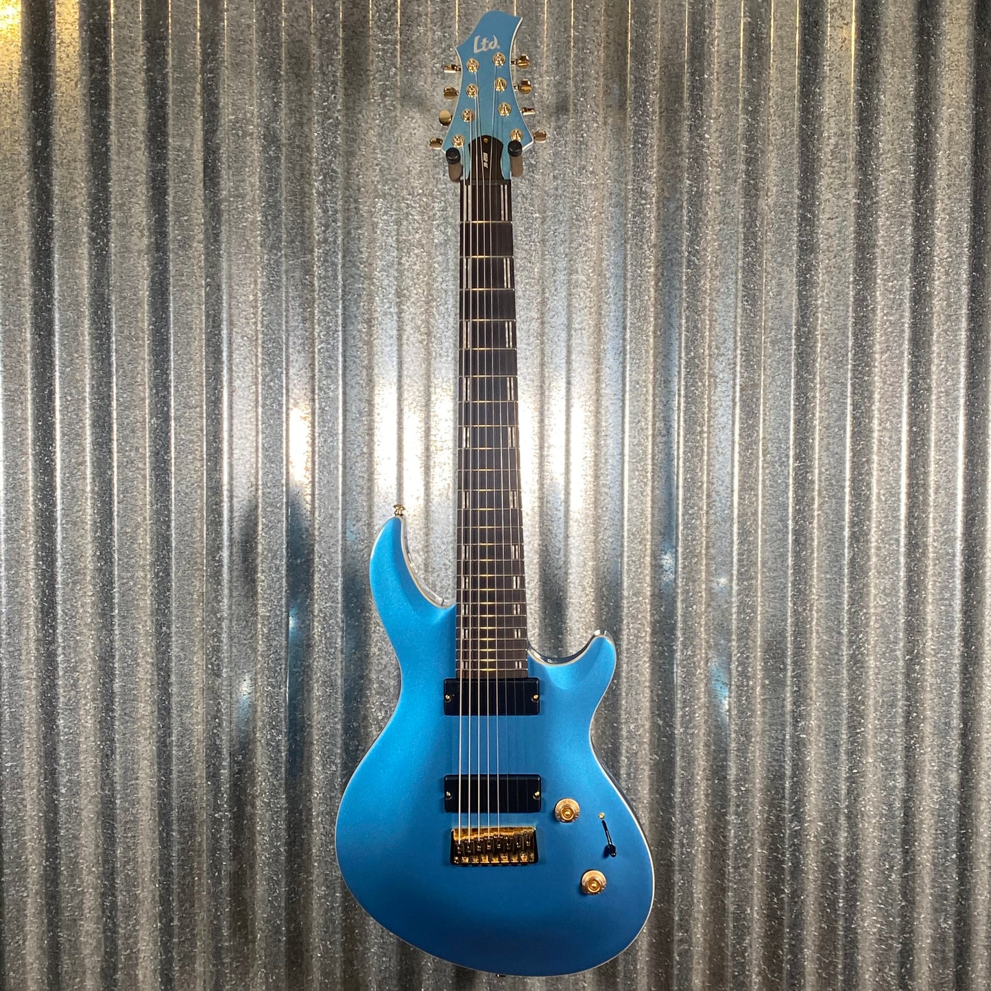 ESP LTD JR-208 Javier Reyes 8 String Pelham Blue Baritone Guitar LJR208PB #0605 Used