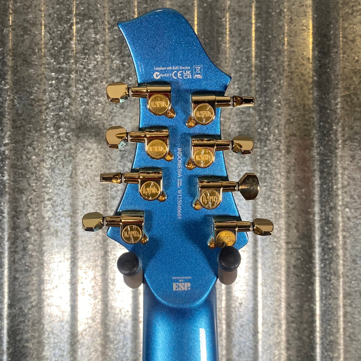 ESP LTD JR-208 Javier Reyes 8 String Pelham Blue Baritone Guitar LJR208PB #0605 Used