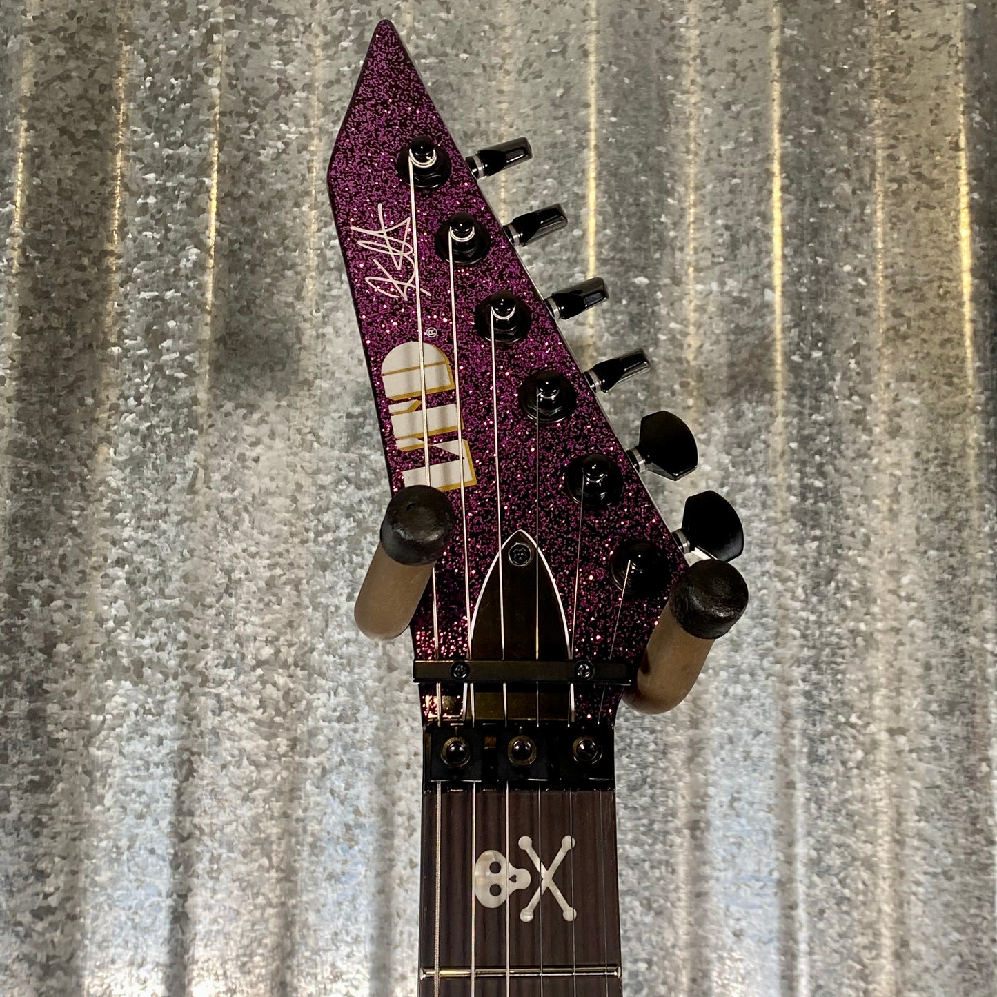 ESP LTD KH-602 Kirk Hammett Purple Sparkle EMG Guitar & Case KH602PSP #0942 Used