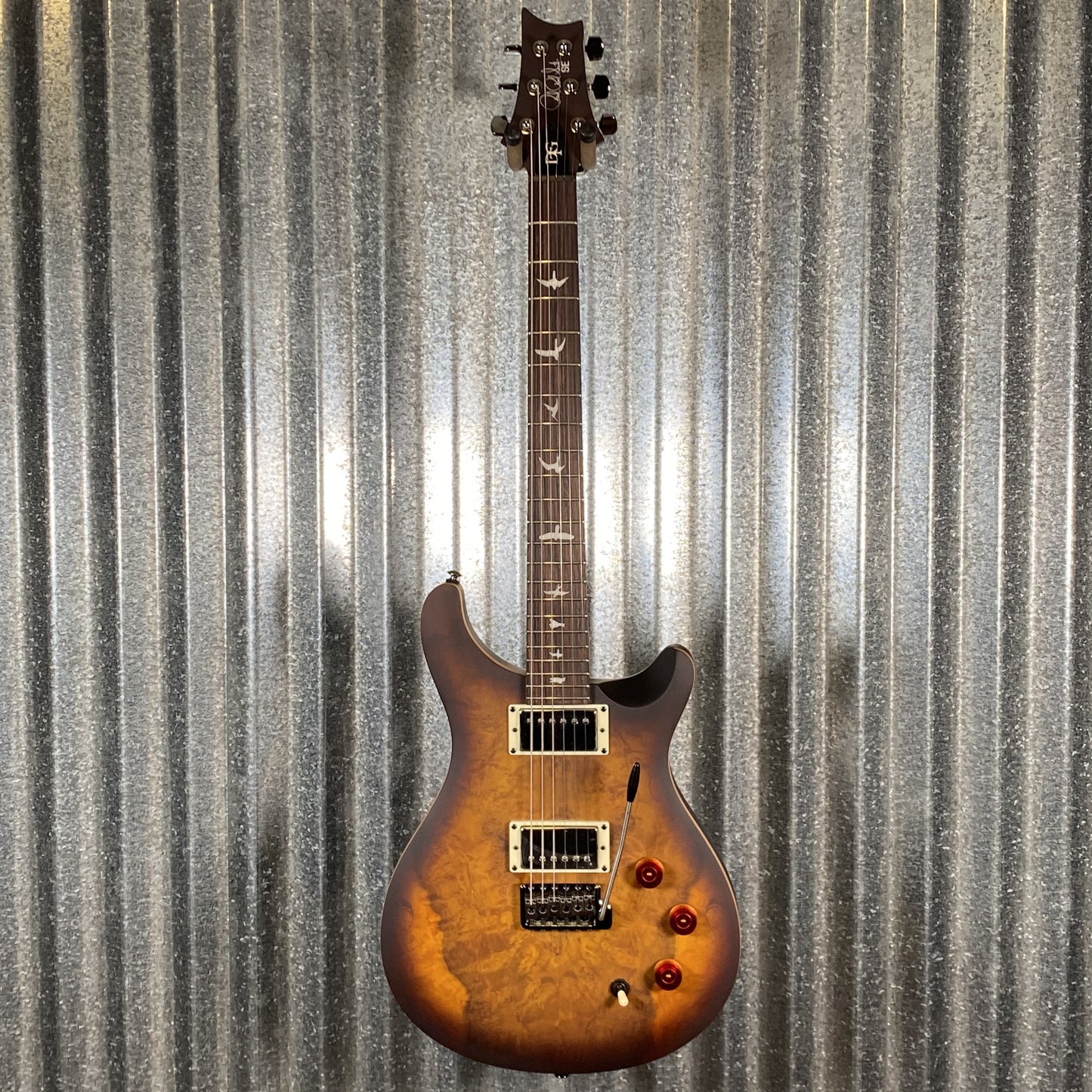 PRS Paul Reed Smith SE Exotic DGT Laurel Burl McCarty Tobacco Burst Guitar & Bag #2998 Used