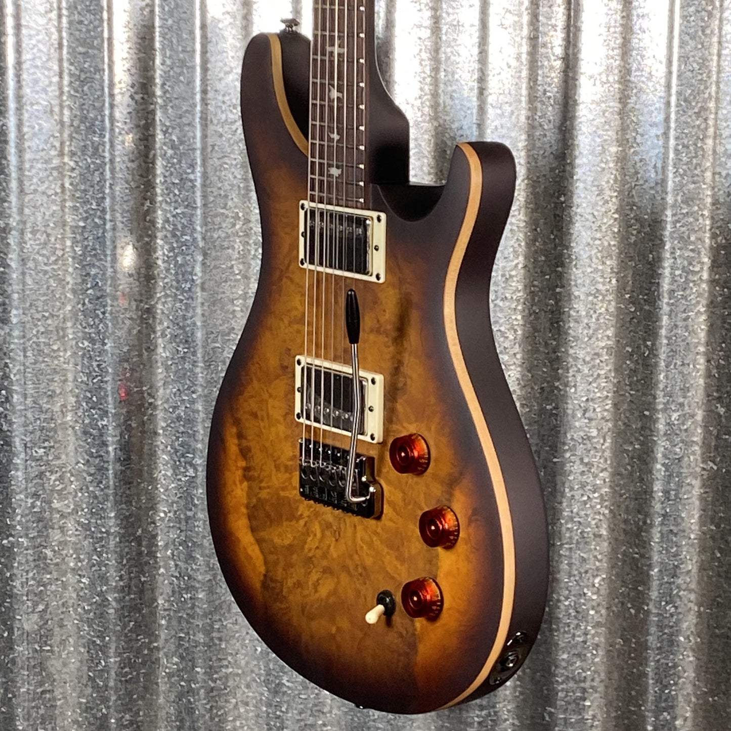 PRS Paul Reed Smith SE Exotic DGT Laurel Burl McCarty Tobacco Burst Guitar & Bag #2998 Used
