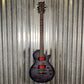 ESP LTD BB-600B Ben Burnley Baritone Quilt Top See Through Black Satin Guitar & Case #0403 Used
