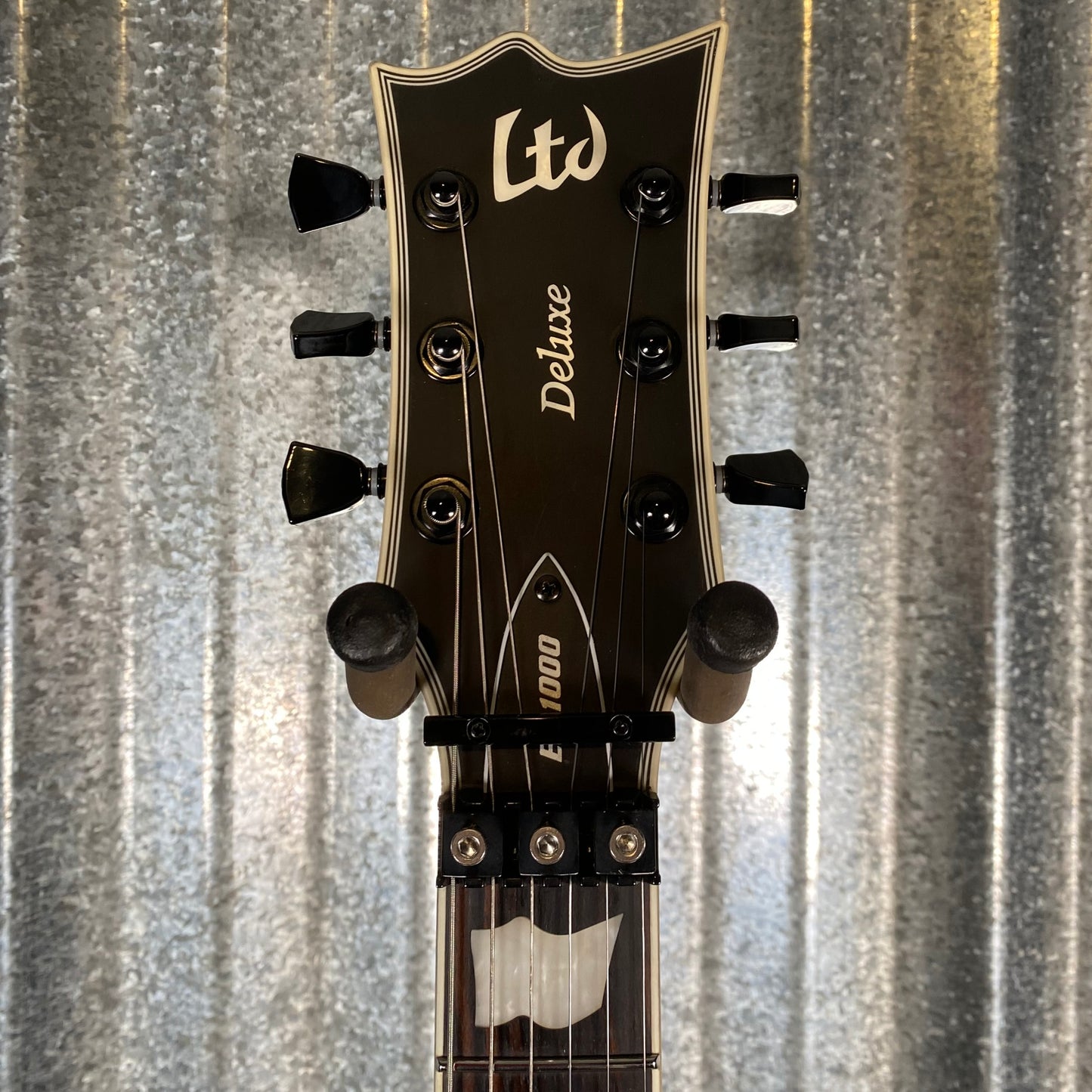 ESP LTD EC-1000FR Floyd Rose Black Satin Guitar LEC1000FRBLK #0323 Used