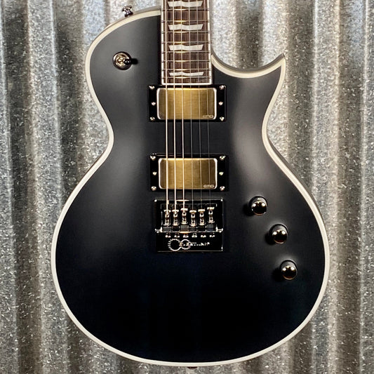 ESP LTD EC-1000 Evertune Bold Binding Black Satin Guitar LEC1000ETBBBLKS #0088 Used