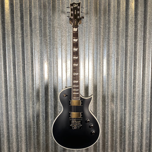 ESP LTD EC-1000 Evertune Bold Binding Black Satin Guitar LEC1000ETBBBLKS #0088 Used