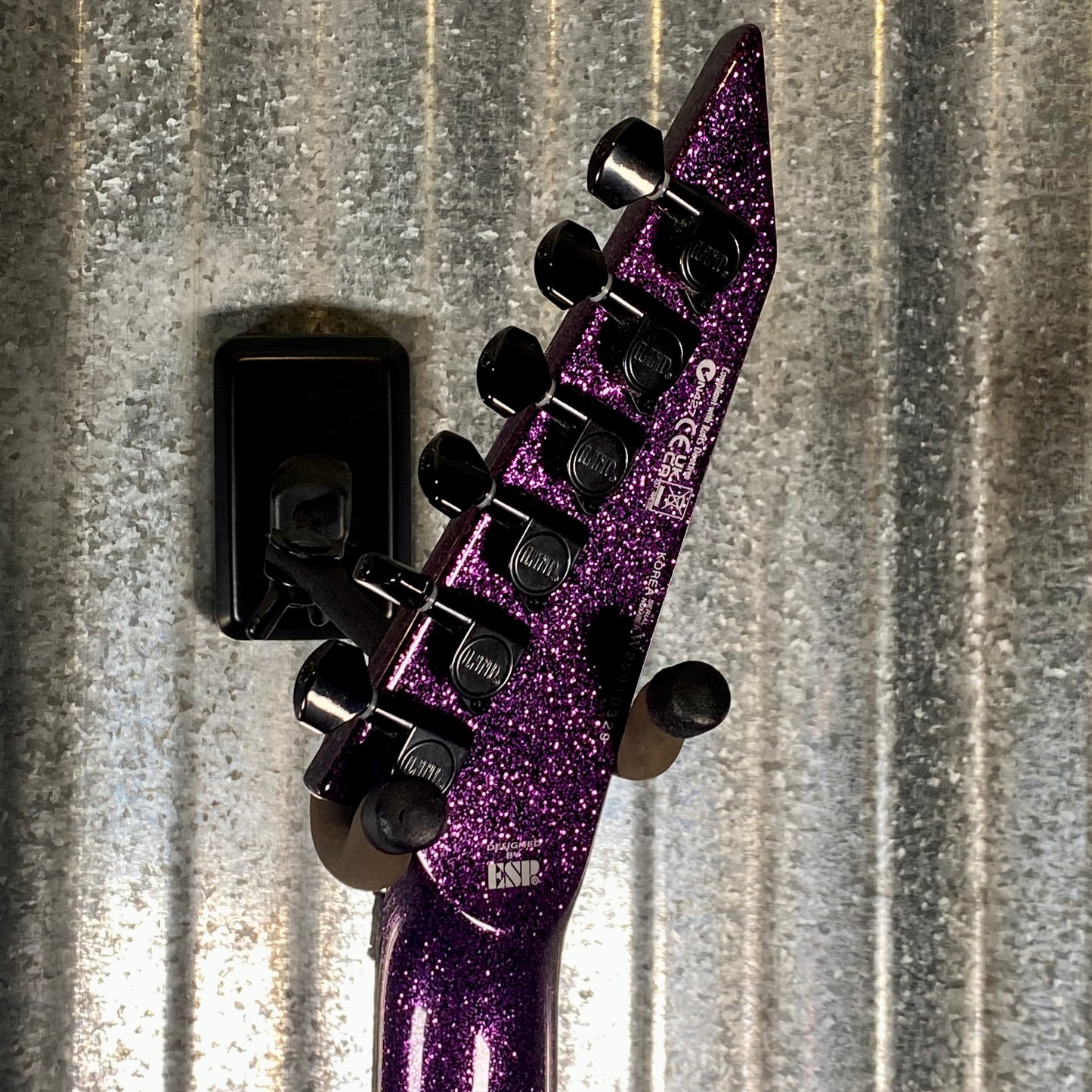 ESP LTD KH-602 Kirk Hammett Purple Sparkle EMG Guitar & Case KH602PSP #0329 Used