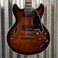 D'Angelico Premier Mini DC Brown Burst Guitar & Bag #1635 Used