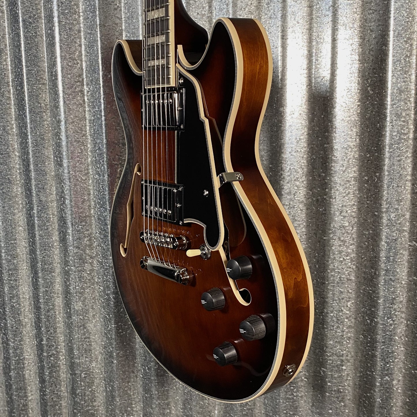 D'Angelico Premier Mini DC Brown Burst Guitar & Bag #1635 Used