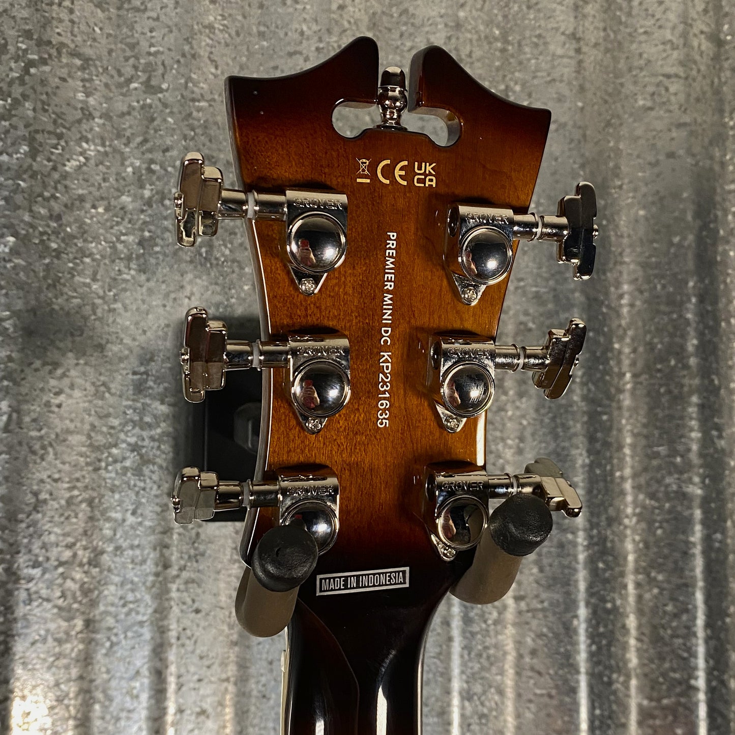 D'Angelico Premier Mini DC Brown Burst Guitar & Bag #1635 Used