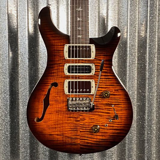 PRS Paul Reed Smith SE Special Semi Hollow Orange Tiger Smokeburst Guitar & Bag #2344 Used