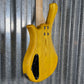 Glarry GW101 Short Scale 4 String Bass Yellow Satin & Bag #1111 Used