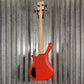 Glarry GW101 Short Scale 4 String Bass Red & Bag #3333 Used