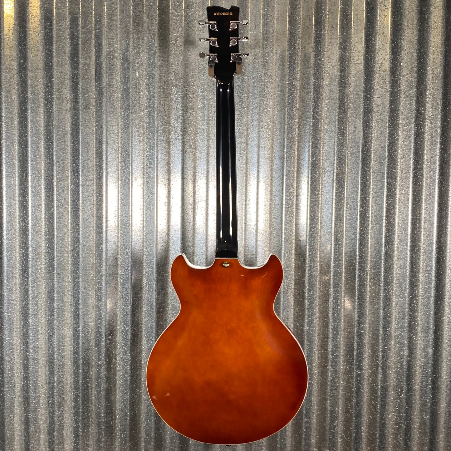 Westcreek Guitars 333 Semi Hollow Body Double Cutaway Amber Brown #0160 Used