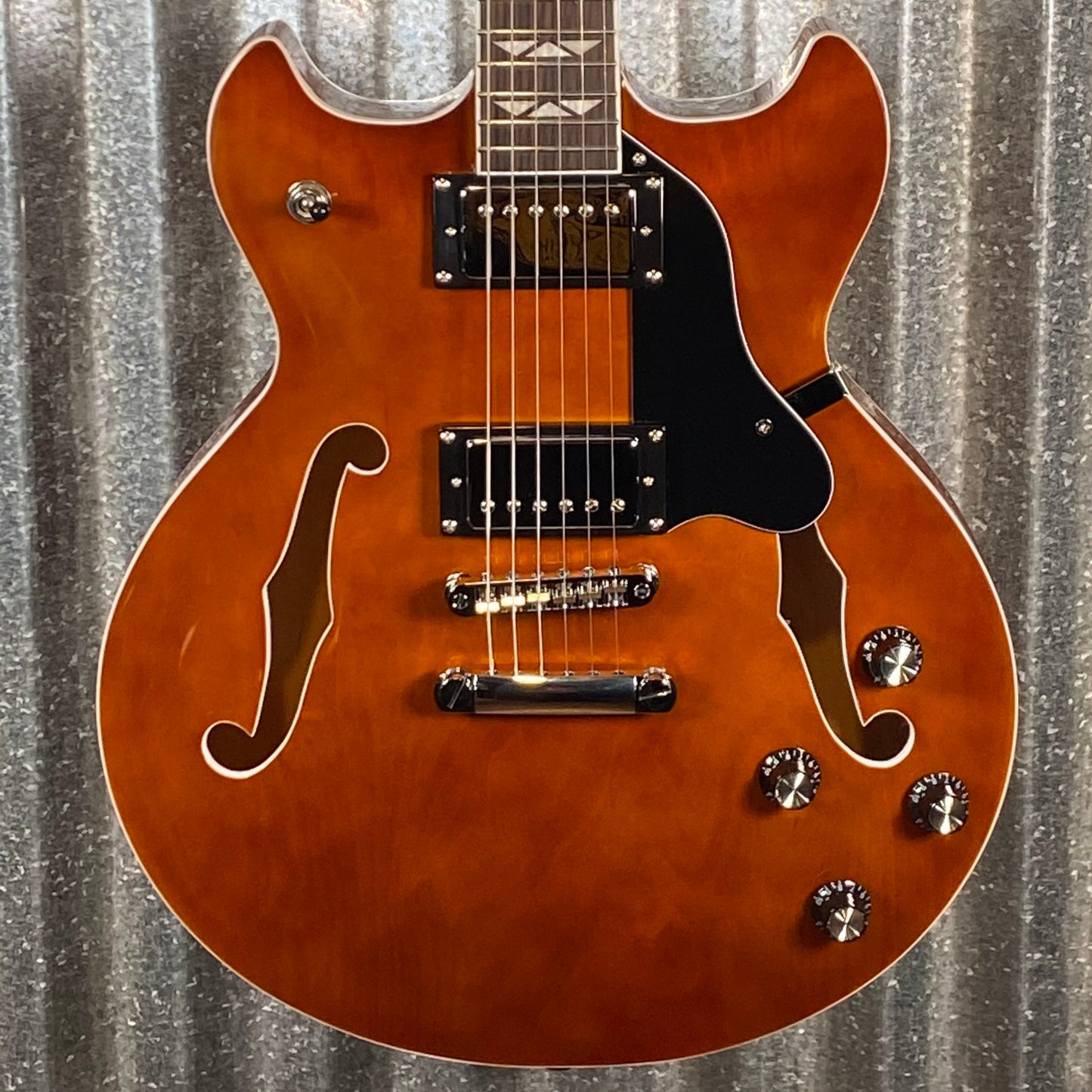 Westcreek Guitars 333 Semi Hollow Body Double Cutaway Amber Brown #0160 Used