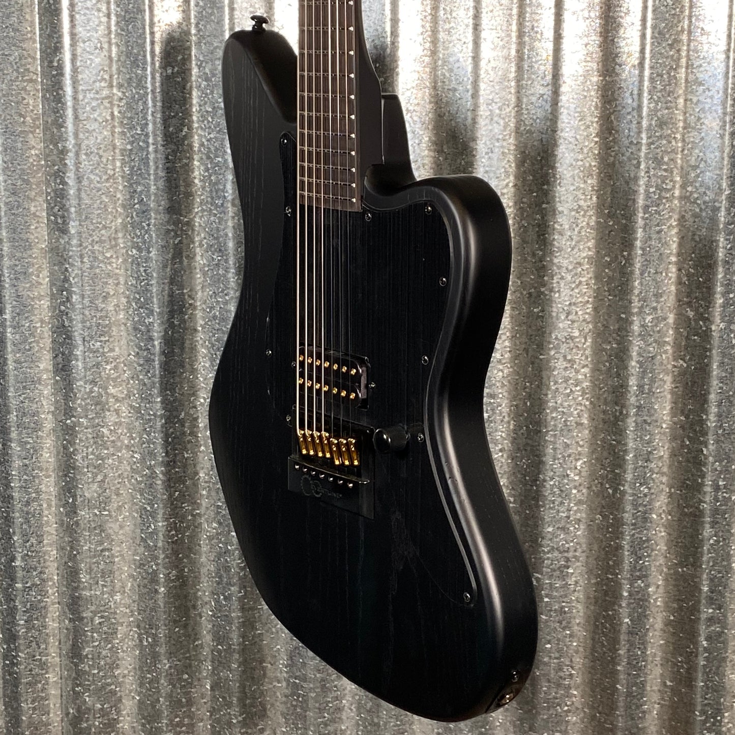 ESP LTD Alex Wade XJ 7 String Baritone Evertune Black Satin Guitar & Case LAWXJ7BETOGB #1531 Used