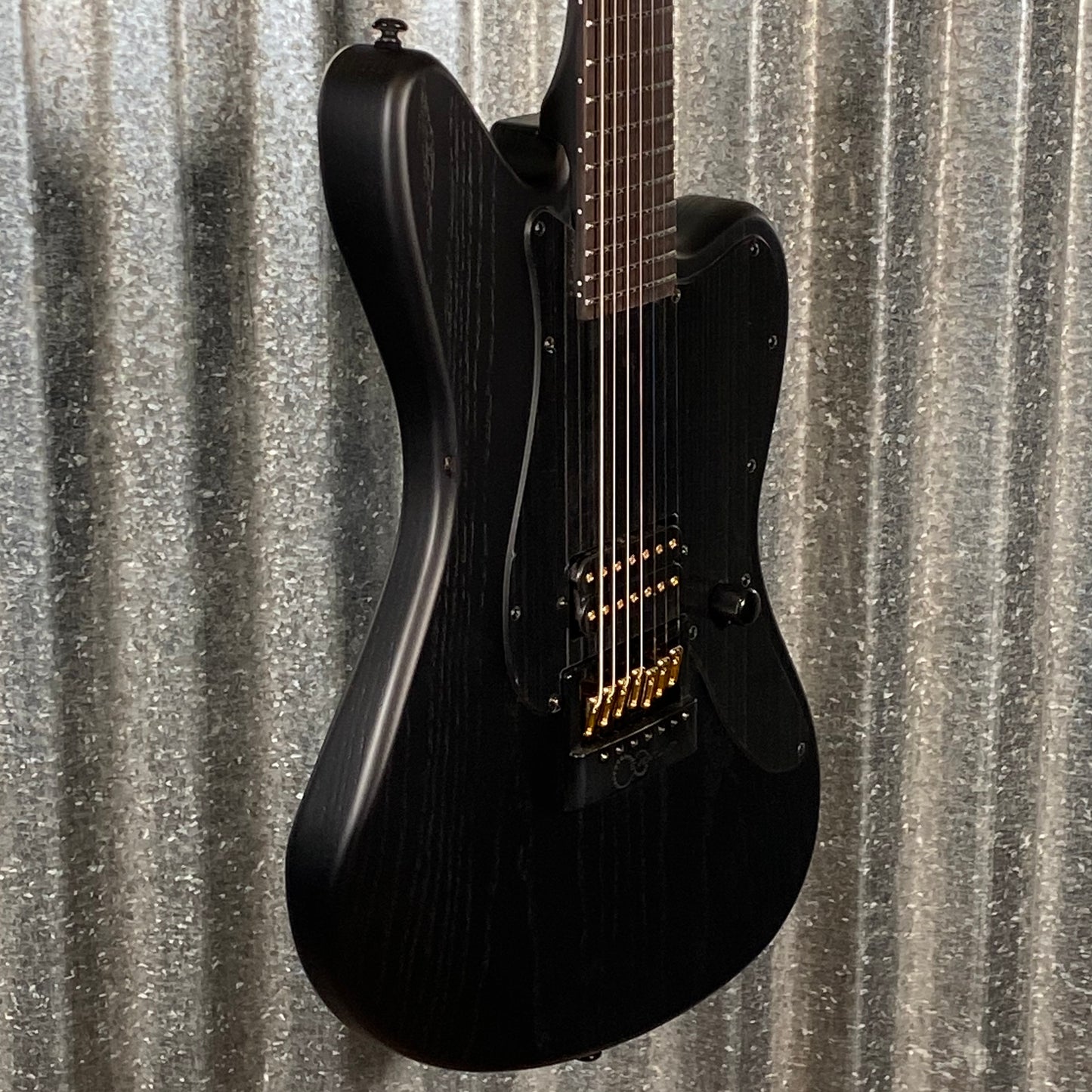 ESP LTD Alex Wade XJ 7 String Baritone Evertune Black Satin Guitar & Case LAWXJ7BETOGB #1531 Used