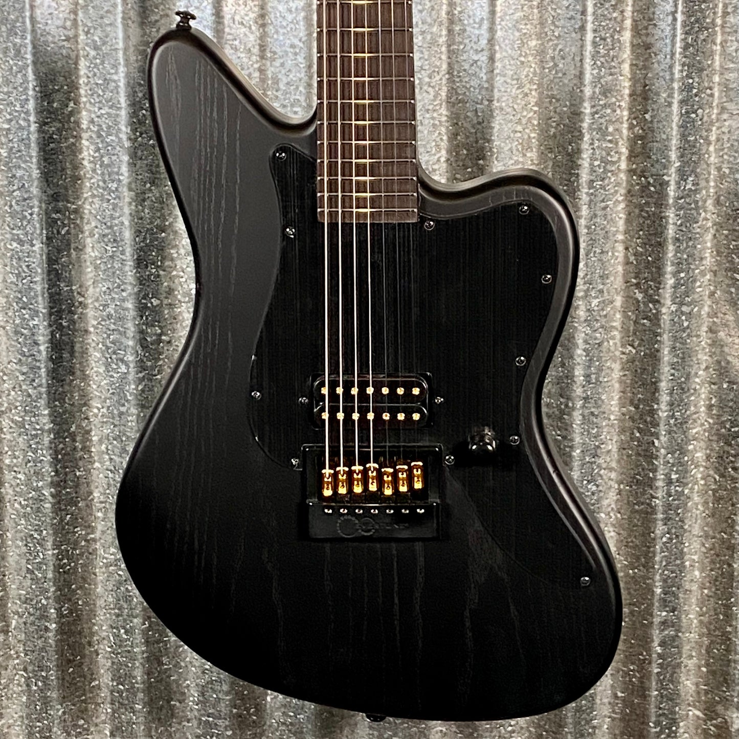 ESP LTD Alex Wade XJ 7 String Baritone Evertune Black Satin Guitar & Case LAWXJ7BETOGB #1531 Used