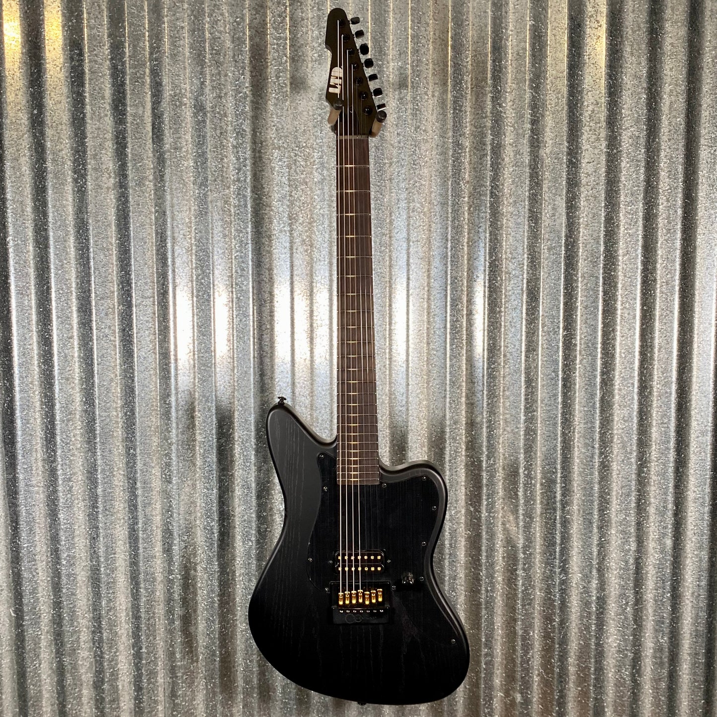 ESP LTD Alex Wade XJ 7 String Baritone Evertune Black Satin Guitar & Case LAWXJ7BETOGB #1531 Used