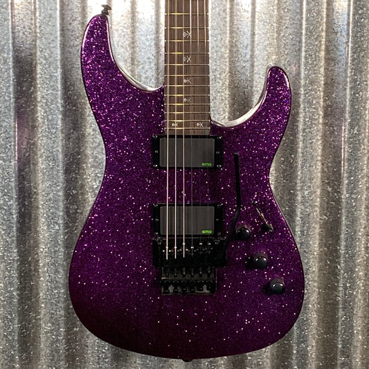 ESP LTD KH-602 Kirk Hammett Purple Sparkle EMG Guitar & Case KH602PSP #1341 Used