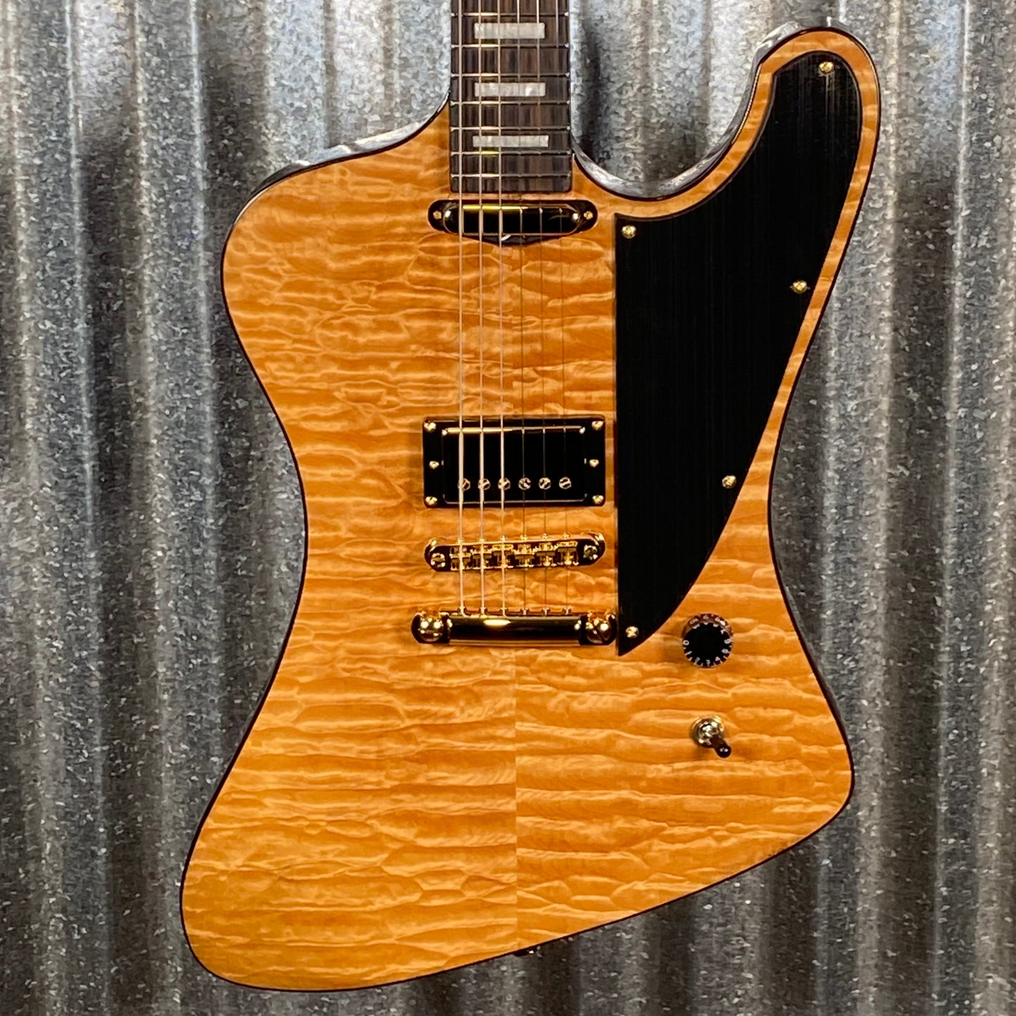 ESP LTD Caleb Shomo Phoenix Quilted Vintage Natural Seymour Duncan Guitar & Case LCSIIQMVN #2683 Used