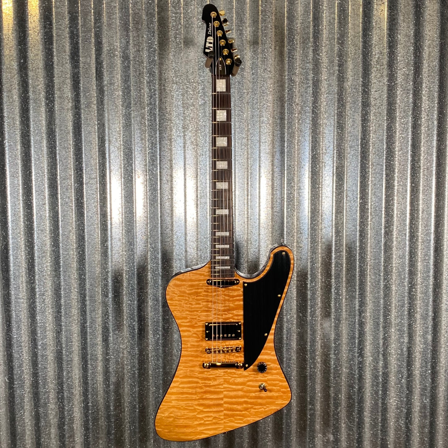 ESP LTD Caleb Shomo Phoenix Quilted Vintage Natural Seymour Duncan Guitar & Case LCSIIQMVN #2683 Used