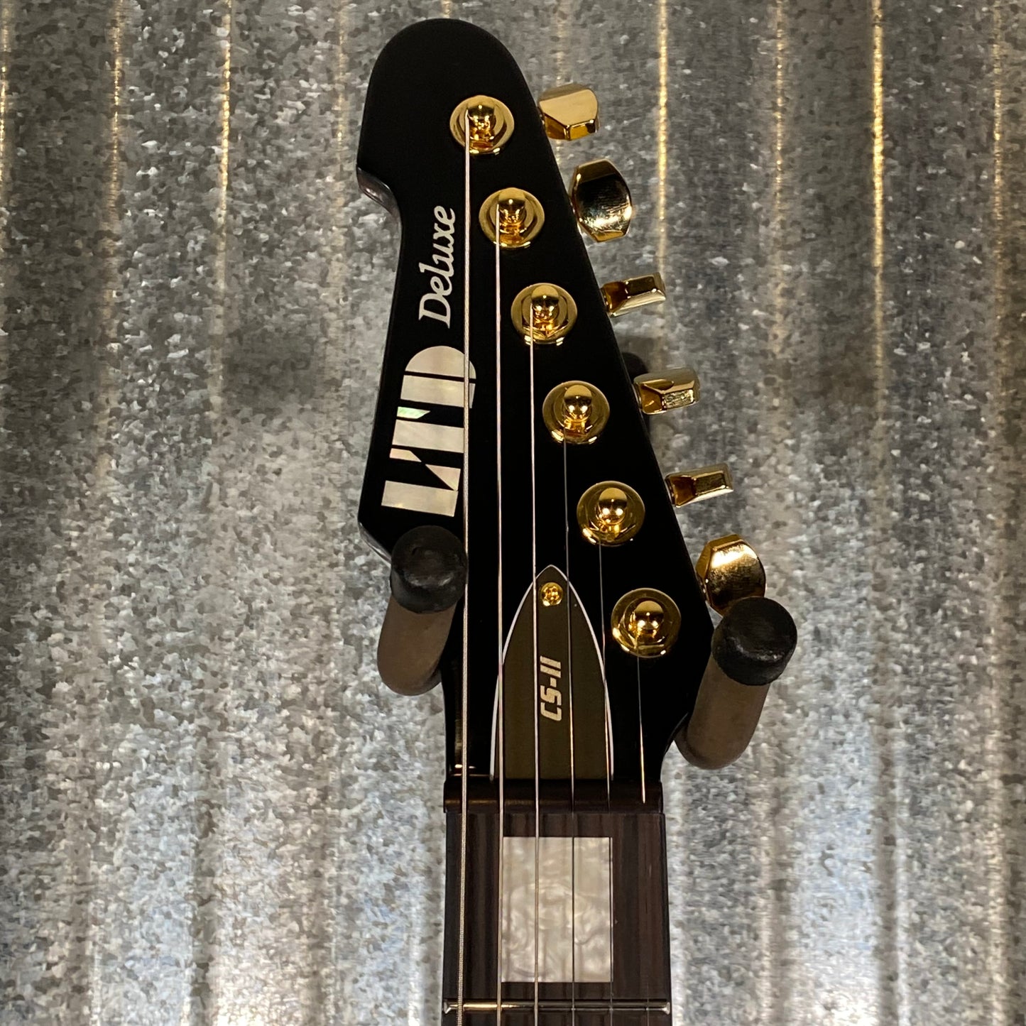 ESP LTD Caleb Shomo Phoenix Quilted Vintage Natural Seymour Duncan Guitar & Case LCSIIQMVN #2683 Used