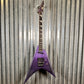 ESP LTD Alexi Laiho Ripped Sawtooth Arrow Purple Fade Satin Guitar & Case ALEXIRIPPED #2404 Used