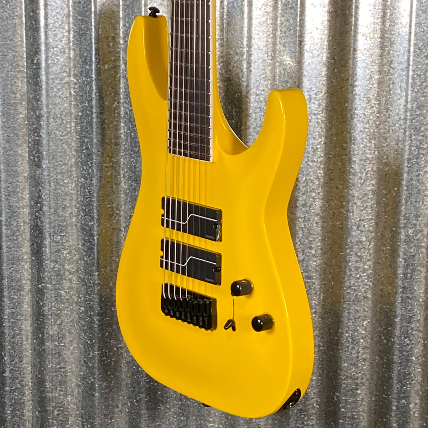 ESP LTD SC-608 Stephen Carpenter Yellow Fluence 8 String Baritone Guitar & Case LSC608BYELF1 #3004 Used