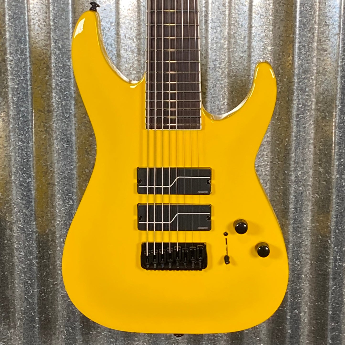 ESP LTD SC-608 Stephen Carpenter Yellow Fluence 8 String Baritone Guitar & Case LSC608BYELF1 #3004 Used