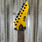 ESP LTD SC-608 Stephen Carpenter Yellow Fluence 8 String Baritone Guitar & Case LSC608BYELF1 #3004 Used