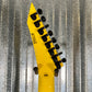 ESP LTD SC-608 Stephen Carpenter Yellow Fluence 8 String Baritone Guitar & Case LSC608BYELF1 #3004 Used