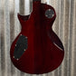 ESP LTD EC-256 Flame Dark Brown Sunburst Guitar LEC256FMDBSB #0402 Used
