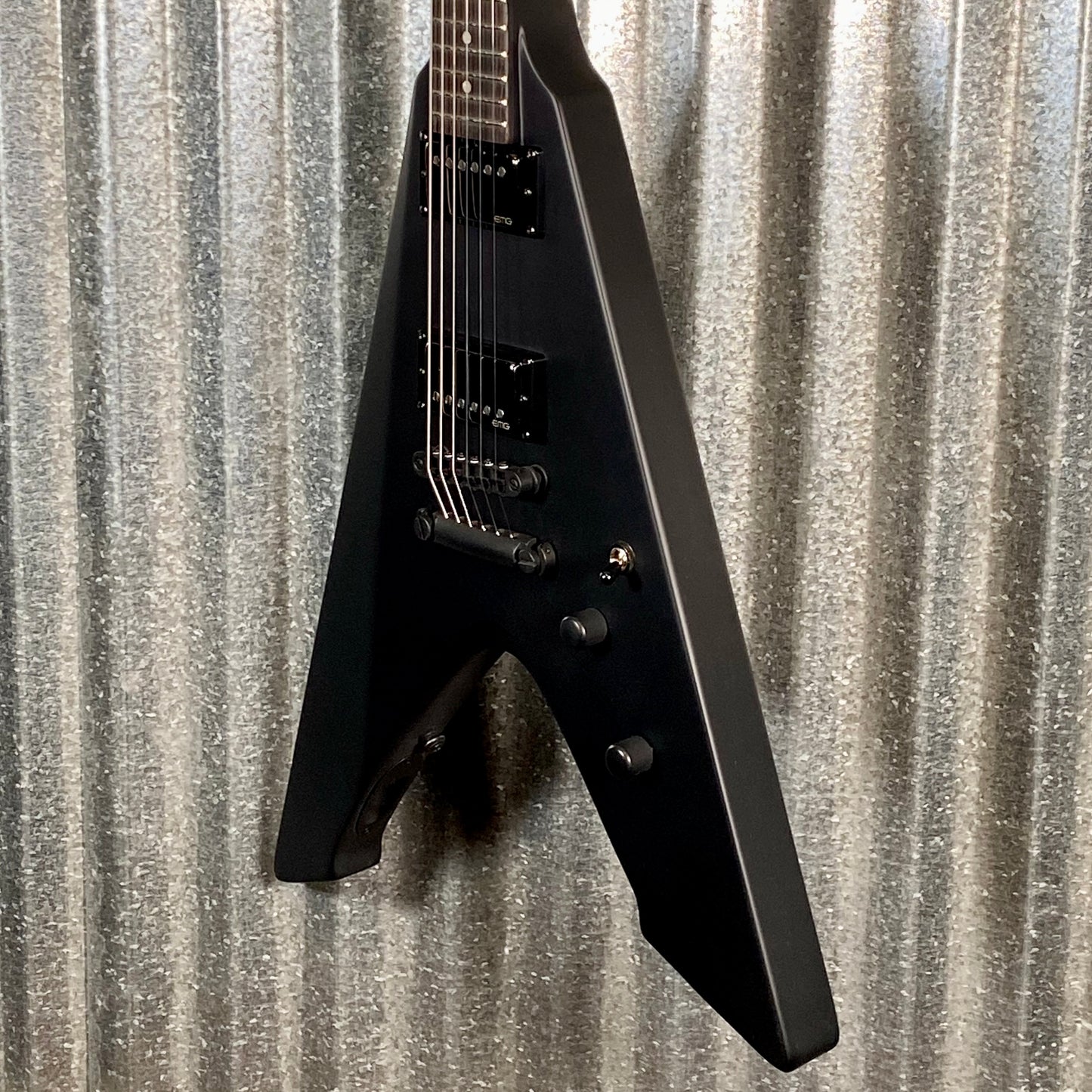 ESP LTD Vulture James Hetfield Black Satin EMG Guitar & Case #1064 Used