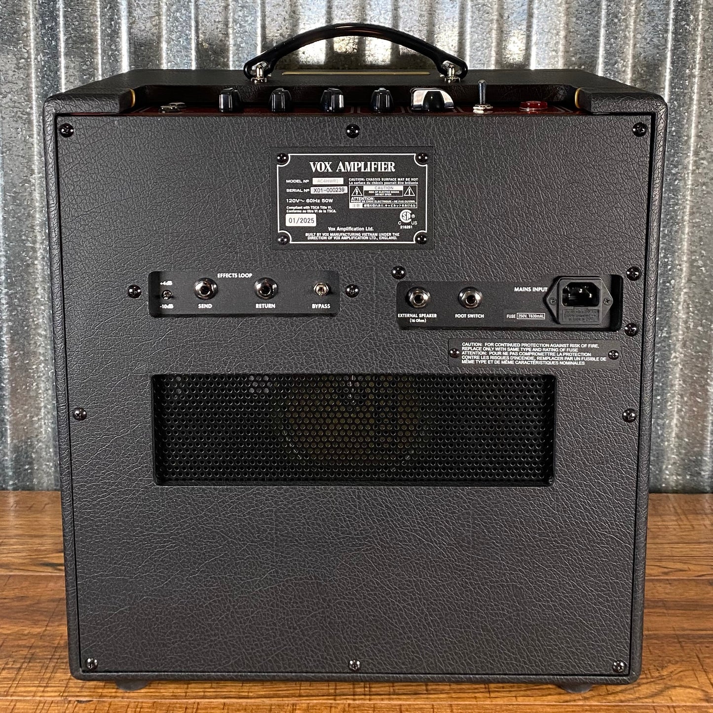 VOX AC4HWR1 AC4 Hand-Wired All Tube Guitar Amplifier Combo B Stock