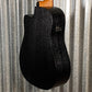 LAG Guitars T70DCE-B&B Black Brown Dreadnought Cutaway Acoustic Electric Guitar #9397