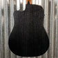 LAG Guitars T70DCE-B&B Black Brown Dreadnought Cutaway Acoustic Electric Guitar #9397